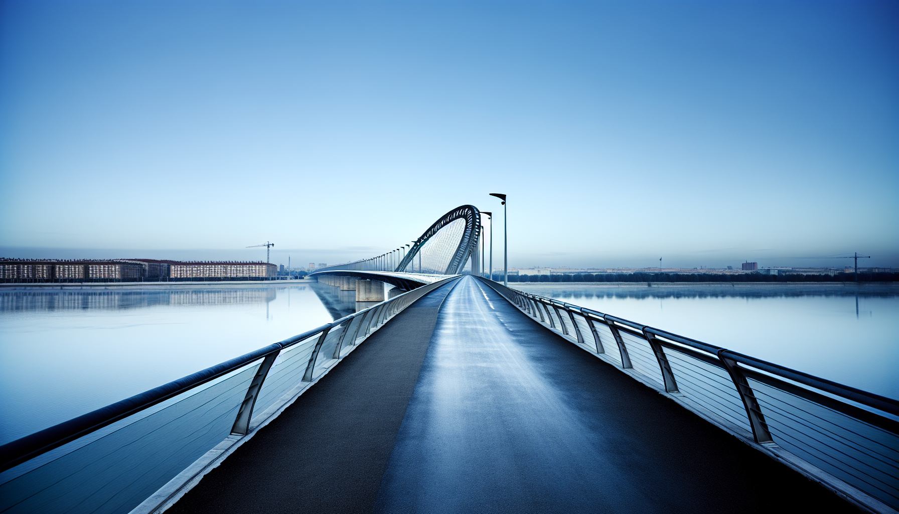 Bridge over water - journey and connection metaphor
